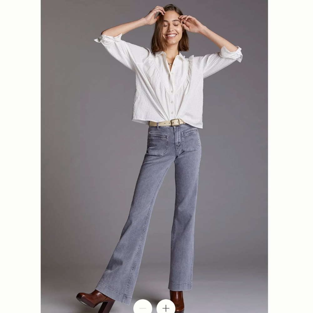 Anthropologie MKT Diana Twill Bootcut Jeans Size 26 EUC!